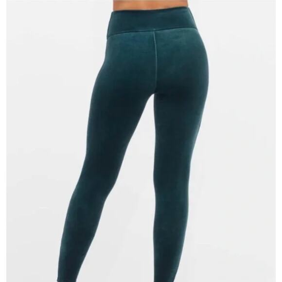SPANX Velvet Tummy Control High Rise Leggings - Forest Green - Small - NWOT - Picture 6 of 12